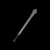 A sharp and heavy sword designed for use with both hands.  A formidable weapon when weilded by the right adventurer.